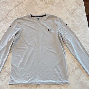 Under Armour Men's Light Gray Long Sleeve Tee